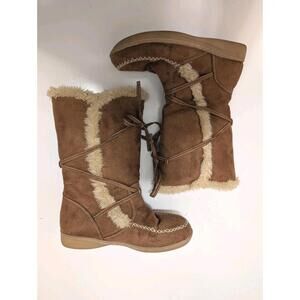 Chinese Laundry Faux Fur Boots Size 6